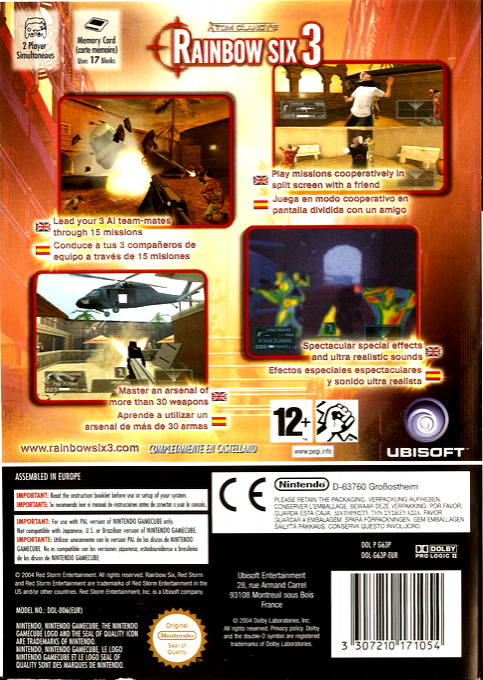 Tom Clancy's Rainbow Six 3 - Dos