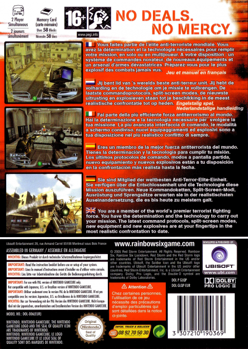 Tom Clancy's Rainbow Six : Lockdown - Dos