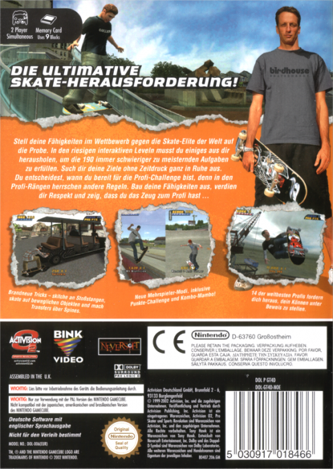 Tony Hawk's Pro Skater 3 - Dos