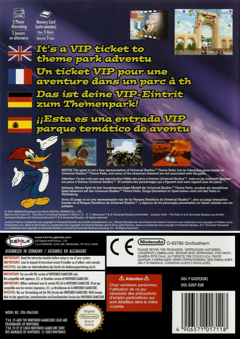 Universal Studios Theme Park Adventure - Dos