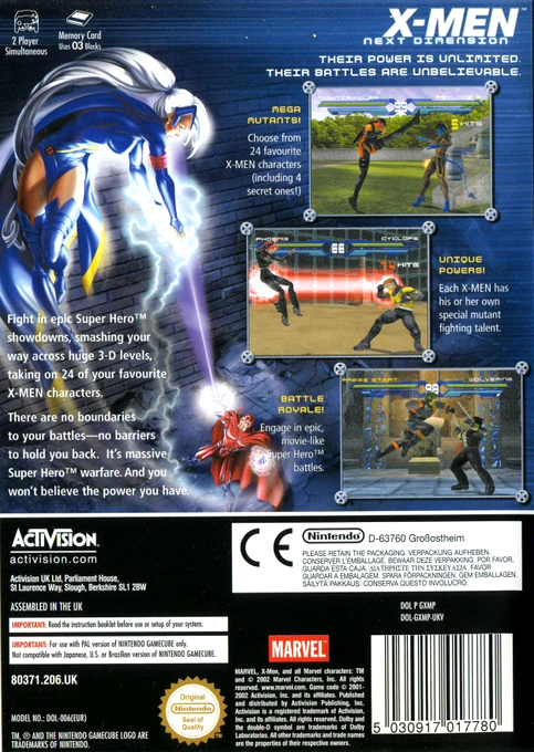 X-Men : Next Dimension dos