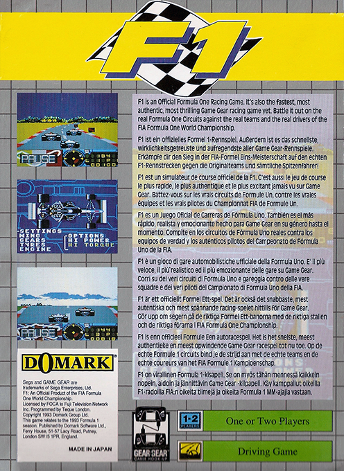Formula One - Dos