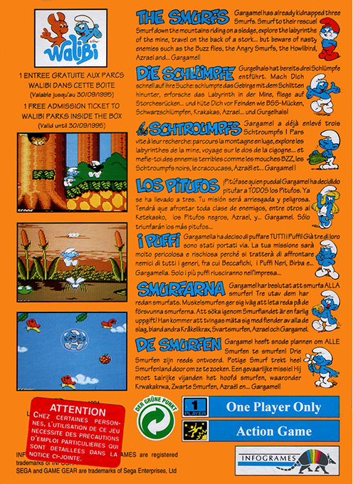 Les Schtroumpfs - Dos