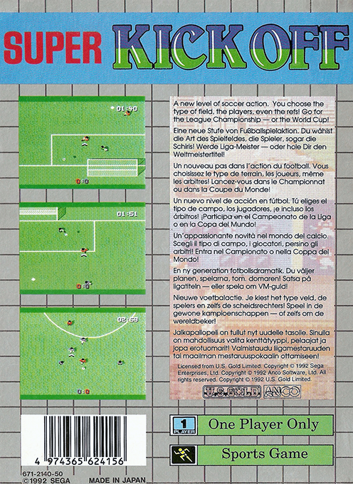 Super Kick Off - Dos