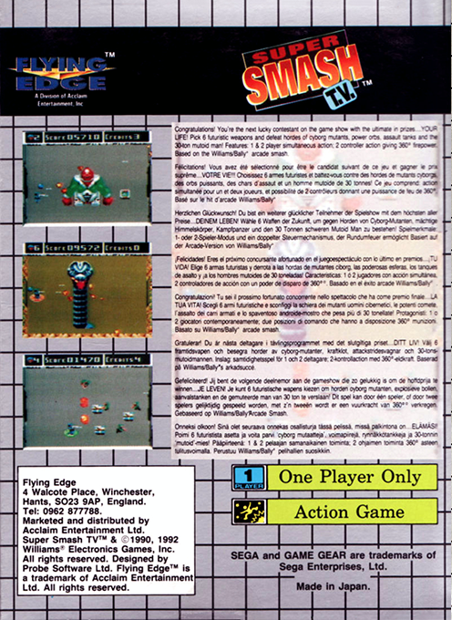 Super Smash T.V. - Dos