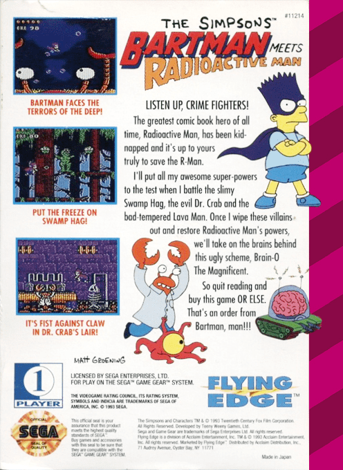 The Simpsons : Bartman Meets Radioactive Man - Dos