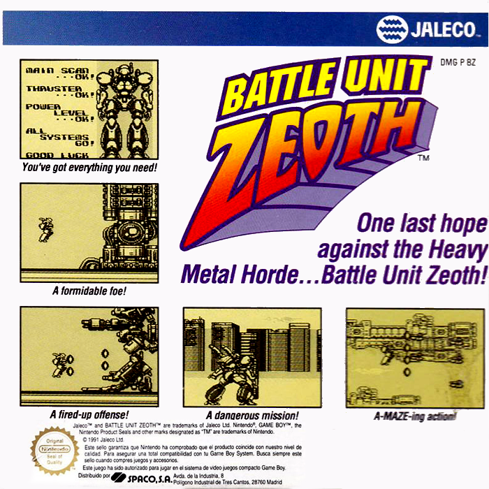 Battle Unit Zeoth - Dos
