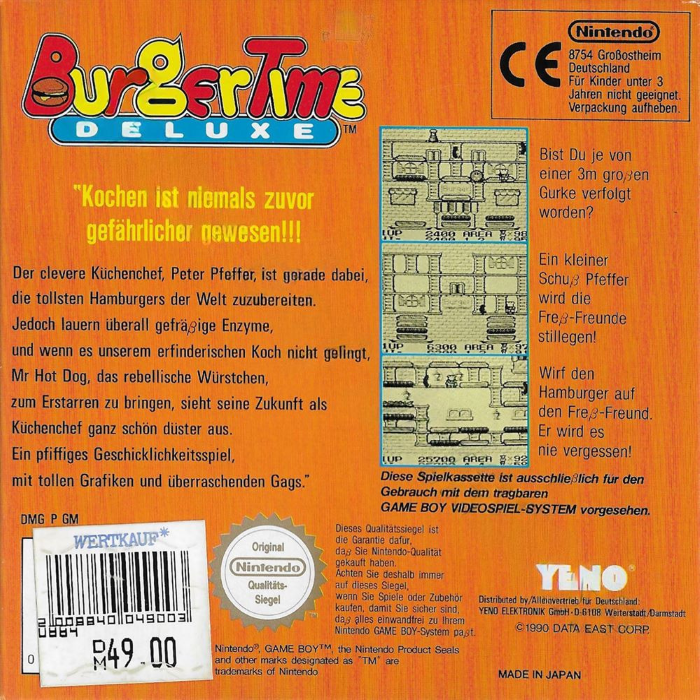 BurgerTime Deluxe - Dos