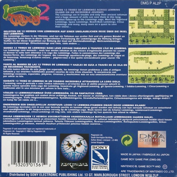 Lemmings 2 : The Tribes - Dos