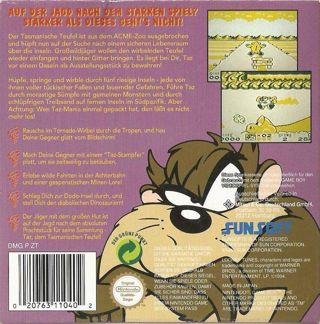 Looney Tunes 2 - Tasmanian Devil in Island Chase - Dos