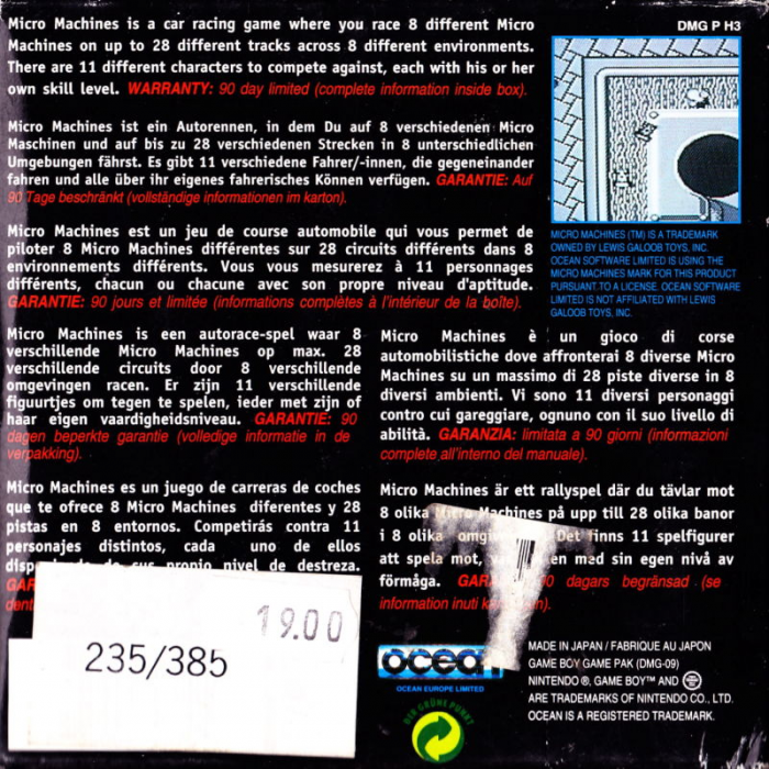 Micro Machines - Dos