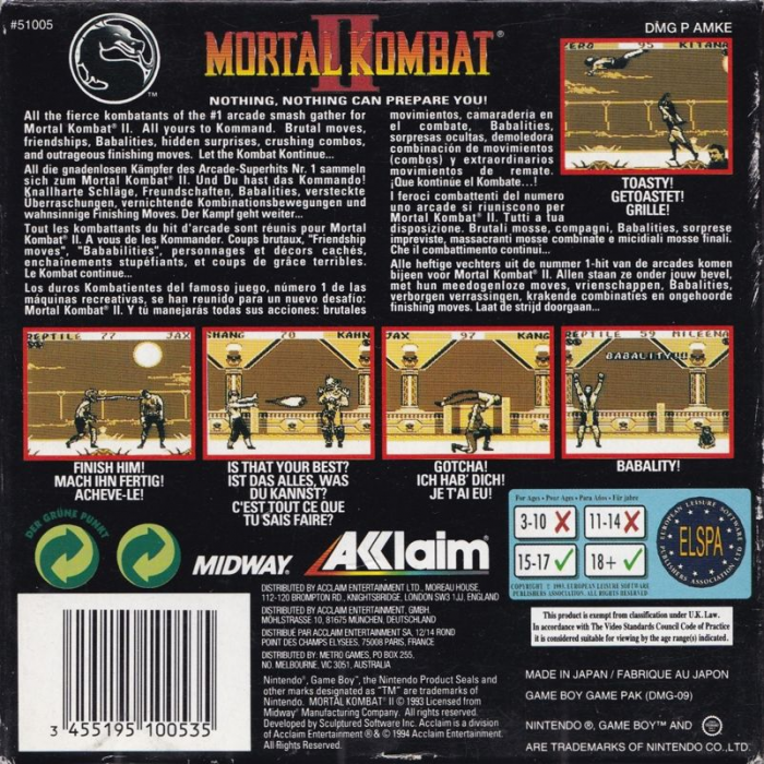 Mortal Kombat II dos