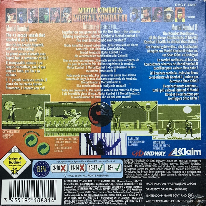 Mortal Kombat & Mortal Kombat II dos