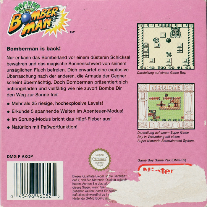Pocket Bomberman - Dos