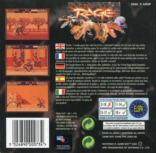 Primal Rage dos