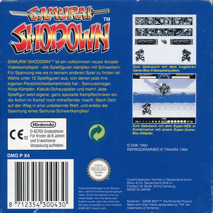 Samurai Shodown dos
