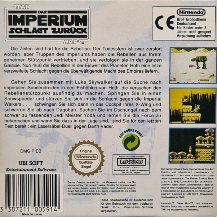 Star Wars : The Empire Strikes Back - Dos