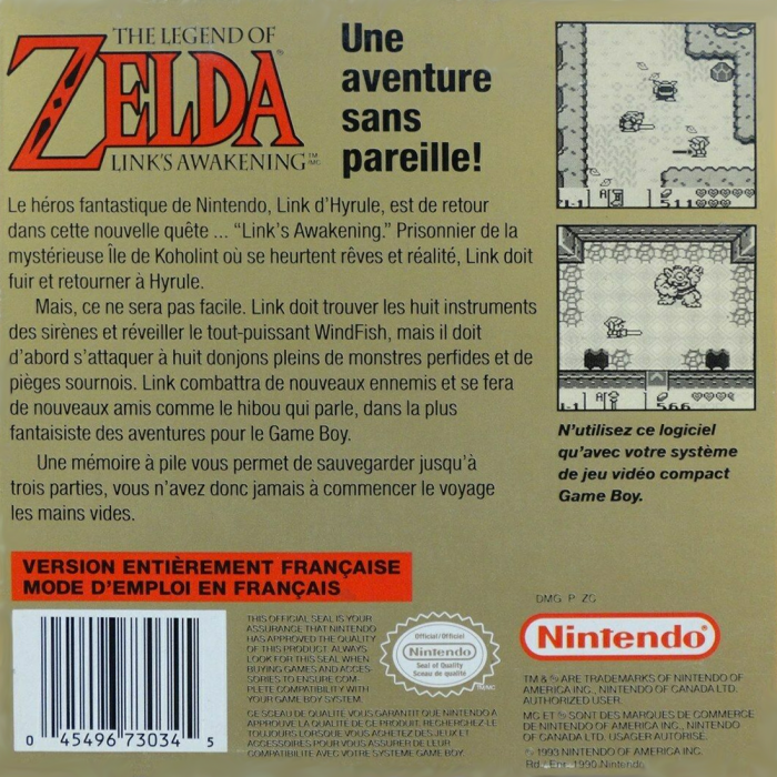 The Legend of Zelda : Link's Awakening - Dos