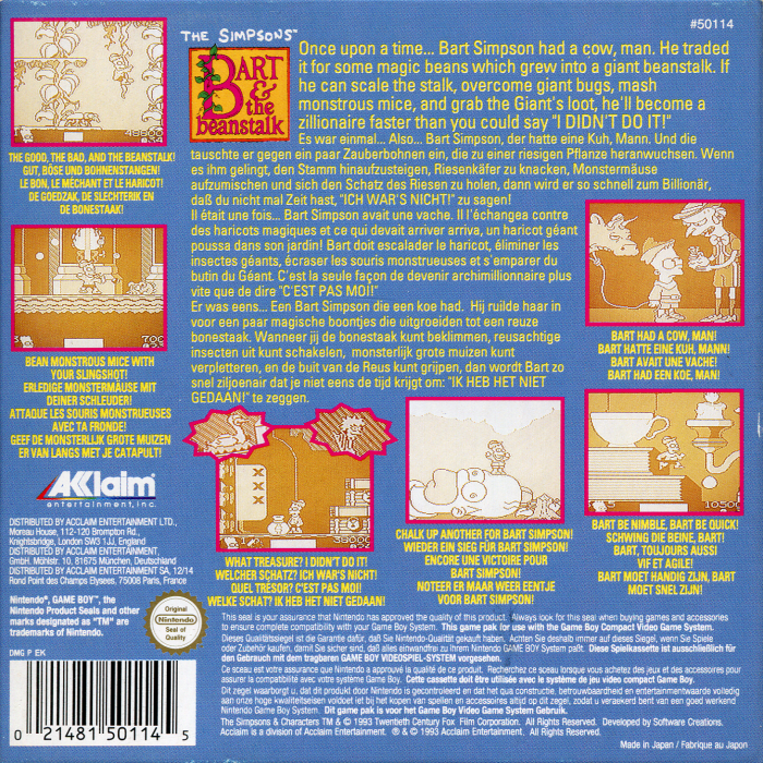 The Simpsons : Bart & the Beanstalk dos
