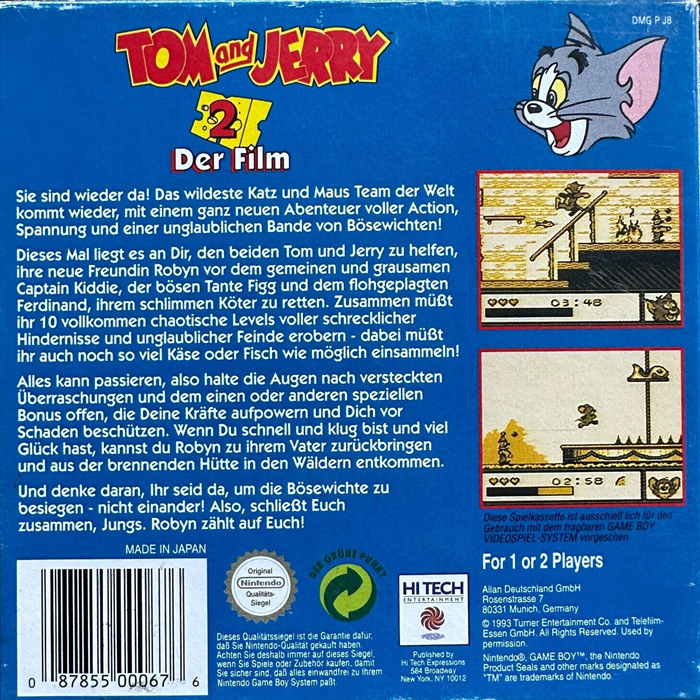 Tom and Jerry : Frantic Antics! dos