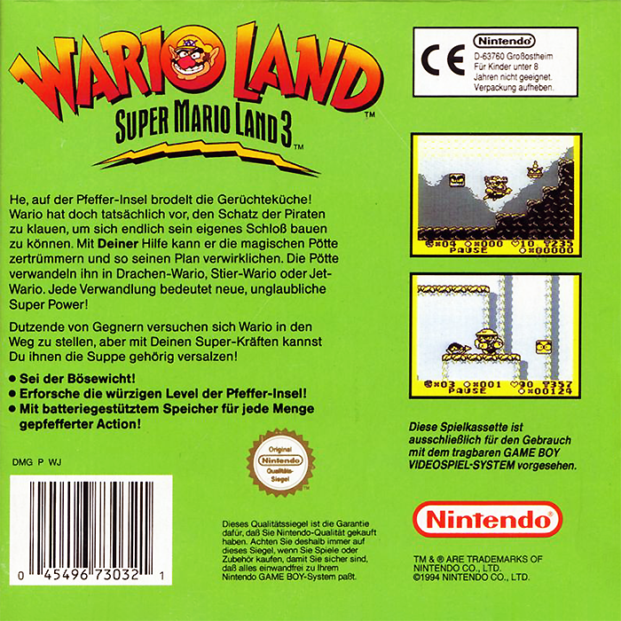 Wario Land : Super Mario Land 3 - Dos