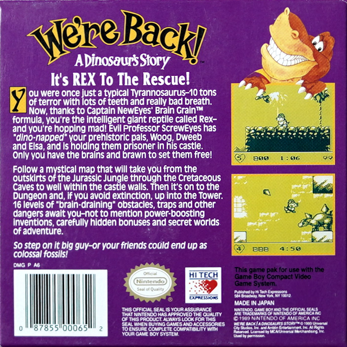 We're Back! : A Dinosaur's Story - Dos