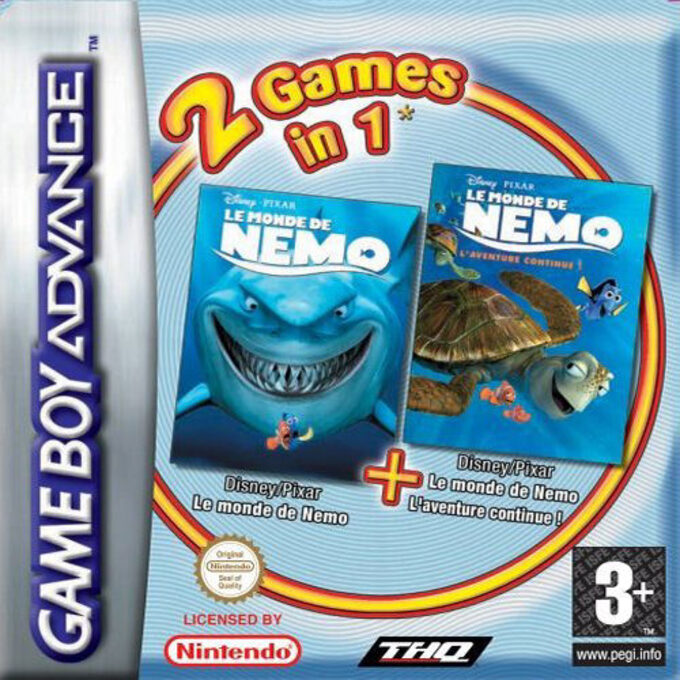 2 Games in 1 - Disney's Finding Nemo & Finding Nemo - The Continuing Adventures