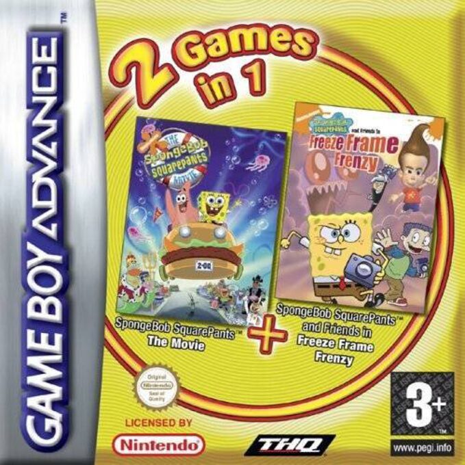 2 Games in 1 - The SpongeBob SquarePants Movie & SpongeBob and Friends - Freeze Frame Frenzy