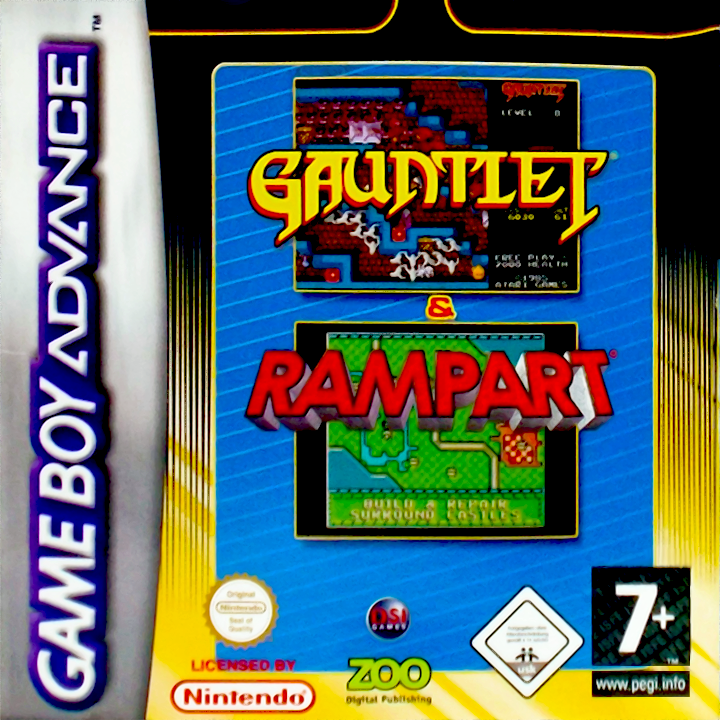 2 Games in One! : Gauntlet + Rampart