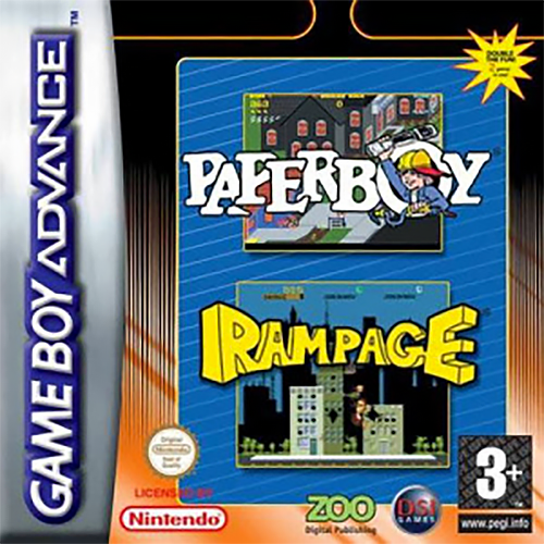 2 Games in One! : Paperboy + Rampage