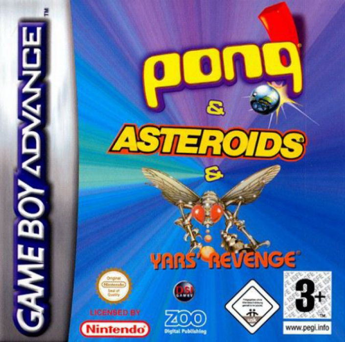 3 Games in One! : Yars' Revenge + Asteroids + Pong