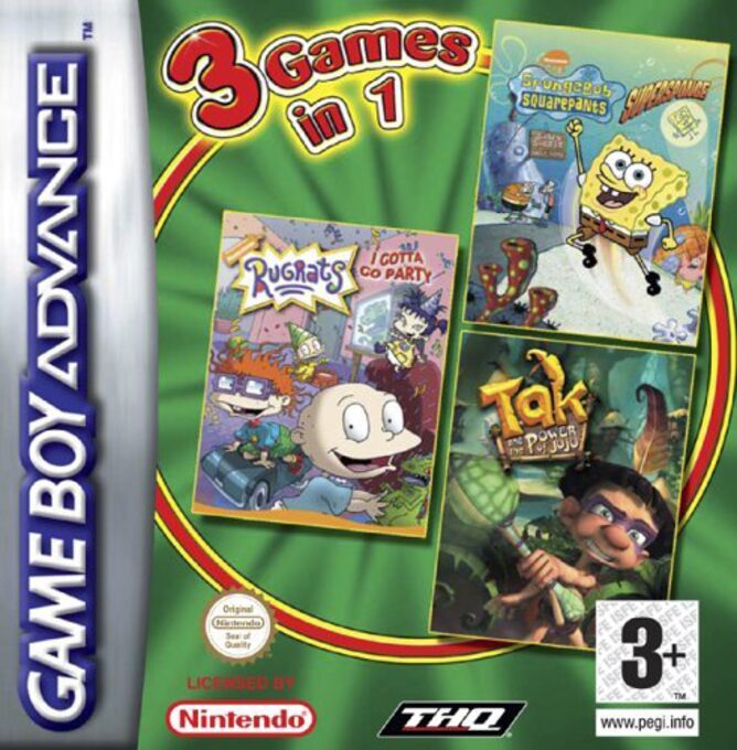 3-in-1 - Rugrats - I Gotta Go Party & SpongeBob - SuperSponge & Tak and the Power of Juju
