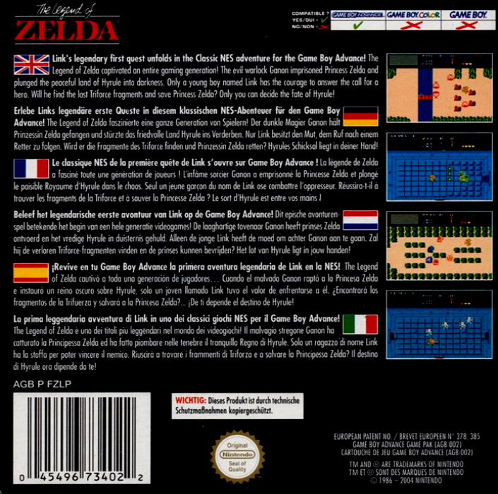 Classic NES Series : The Legend of Zelda - Dos