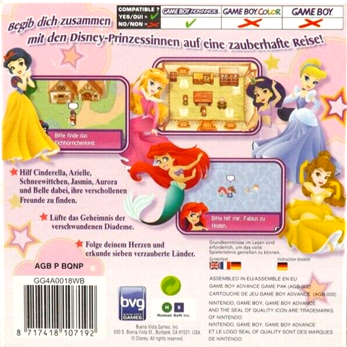 Disney Princesses : Aventures Enchantées dos