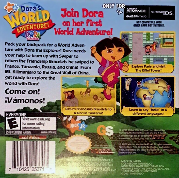 Dora the Explorer : Dora's World Adventure! dos