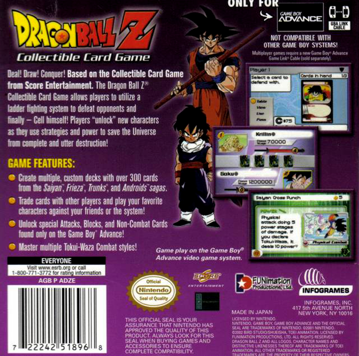 Dragon Ball Z : Collectible Card Game - Dos