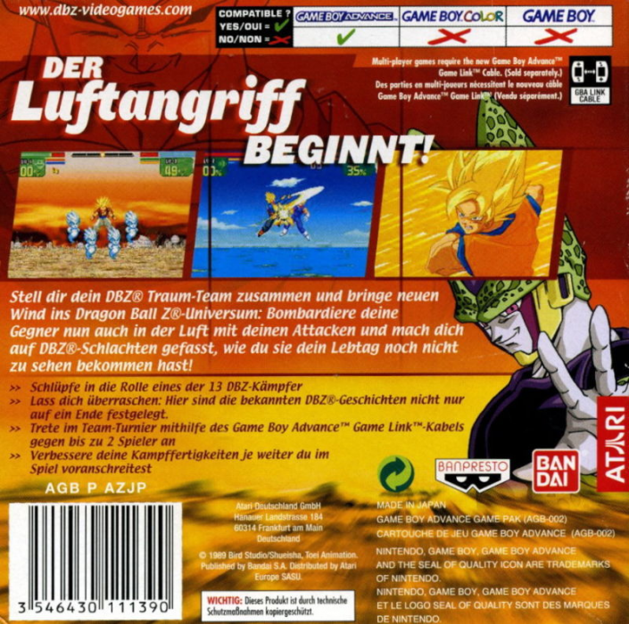 Dragon Ball Z : Supersonic Warriors dos