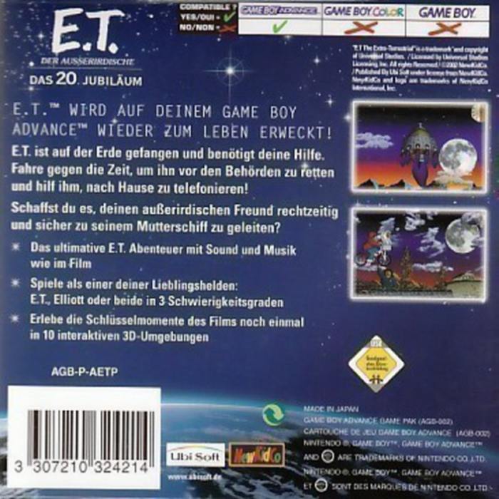 E.T. l'Extra-Terrestre dos