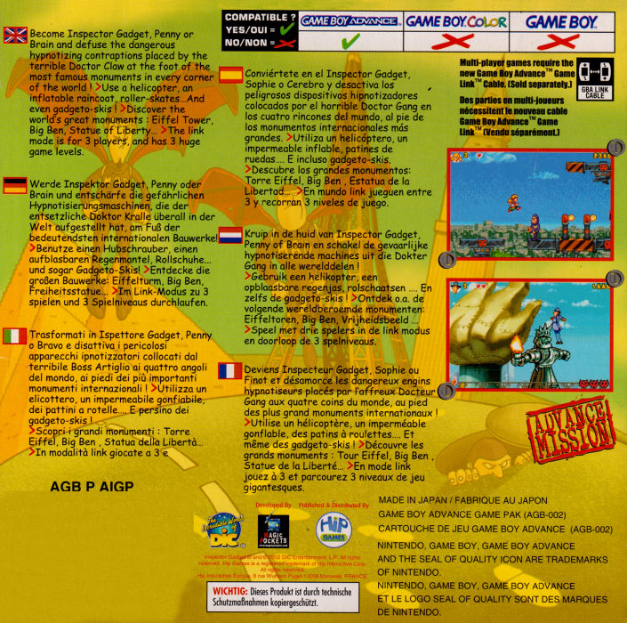 Inspector Gadget : Advance Mission - Dos