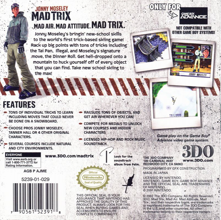 Jonny Moseley Mad Trix - Dos
