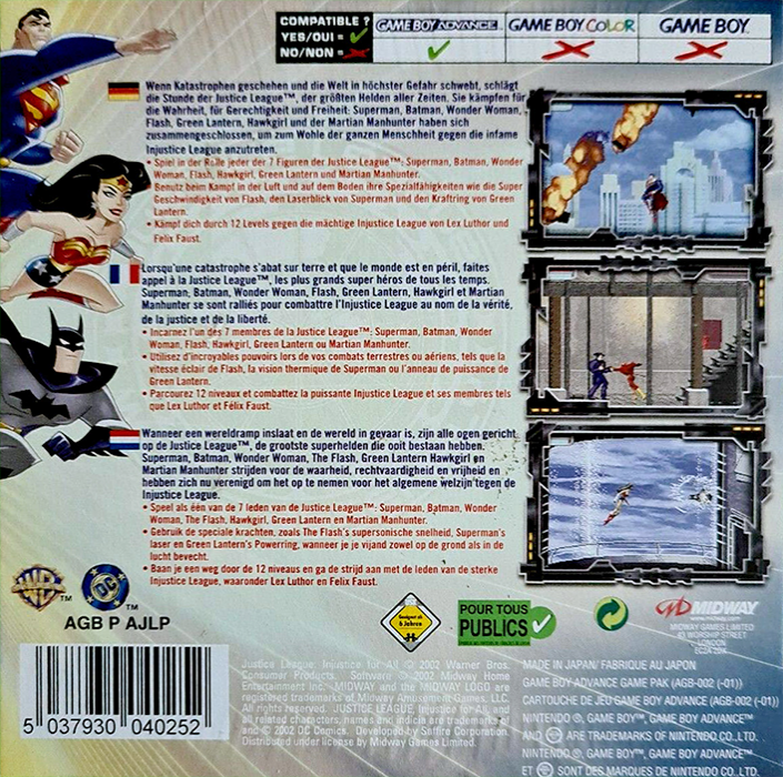 Justice League : Injustice for All dos