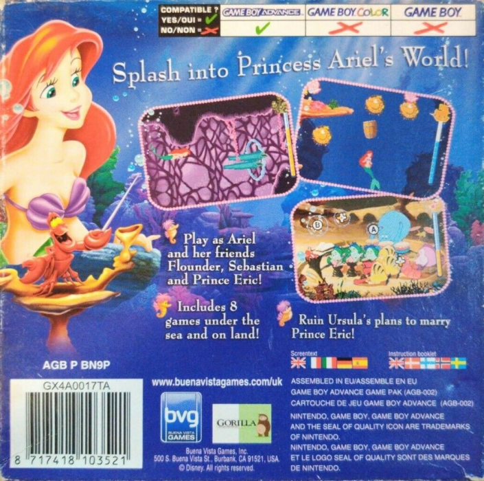 La Petite Sirène : Aventure Magique entre Terre et Mer dos