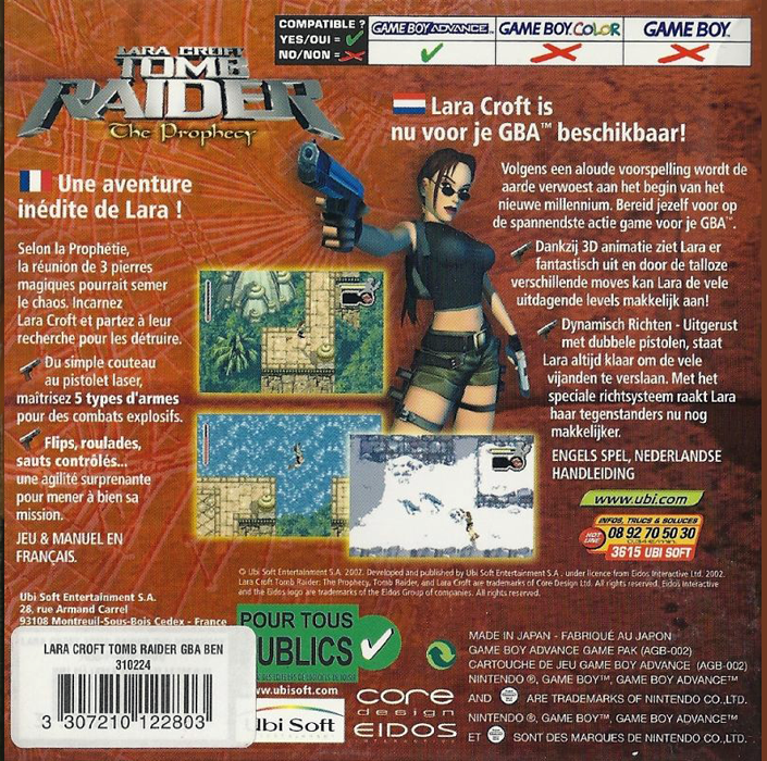 Lara Croft Tomb Raider : The Prophecy dos