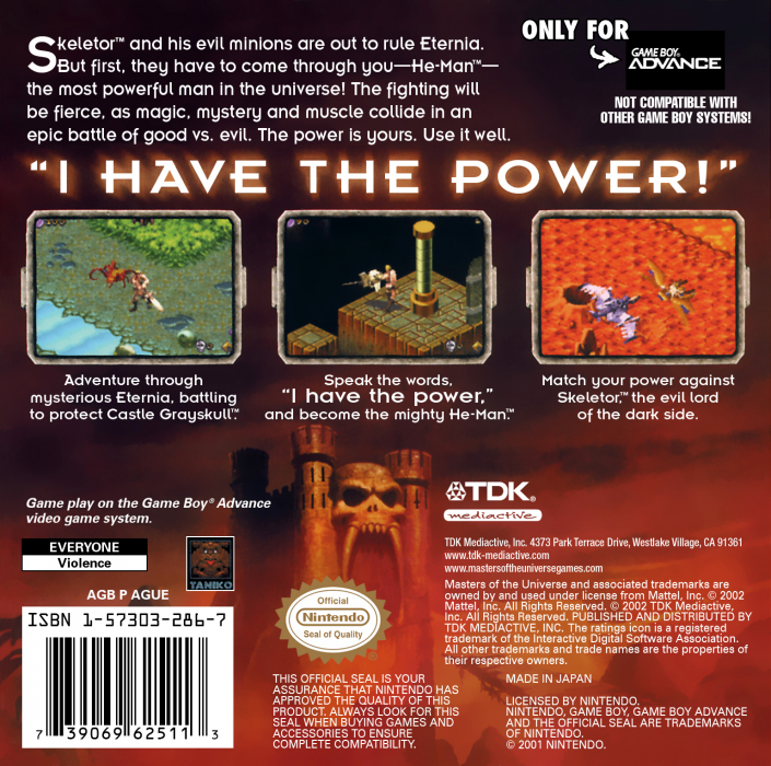 Masters of the Universe He-Man : Power of Grayskull dos