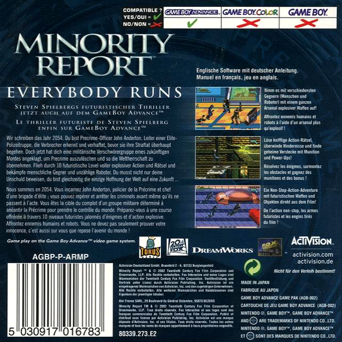 Minority Report : Everybody Runs - Dos