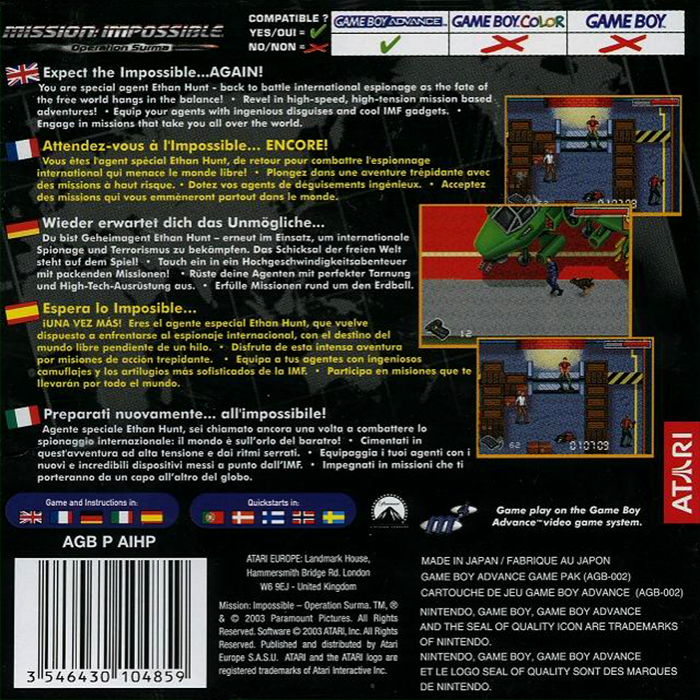 Mission : Impossible : Operation Surma dos