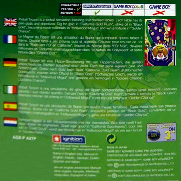 Pinball Tycoon - Dos