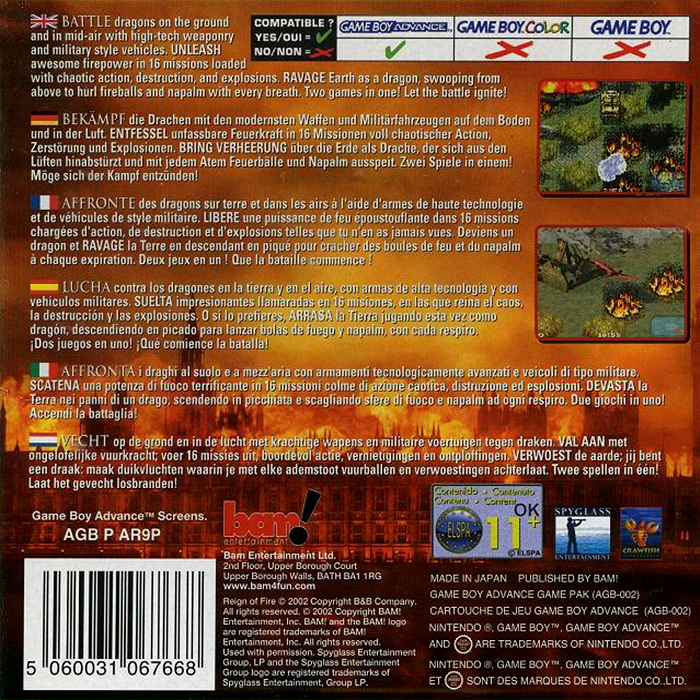 Reign of Fire dos
