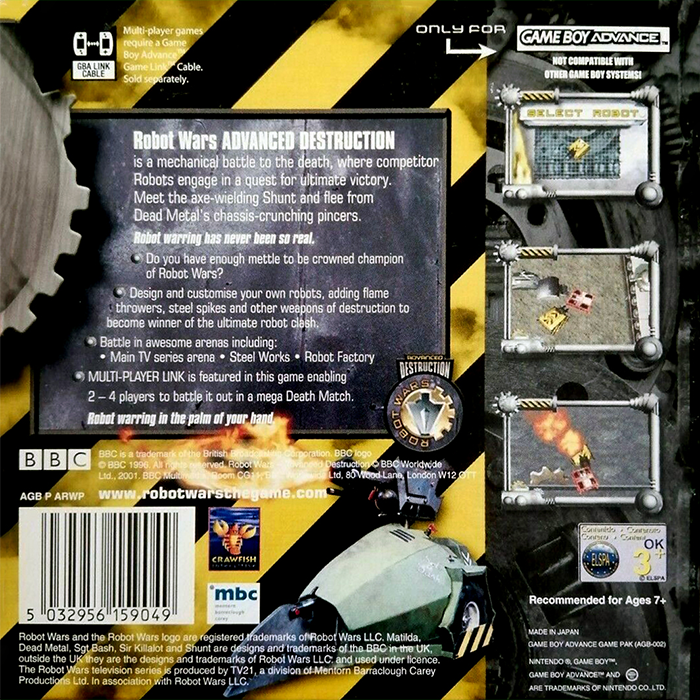 Robot Wars : Advanced Destruction dos