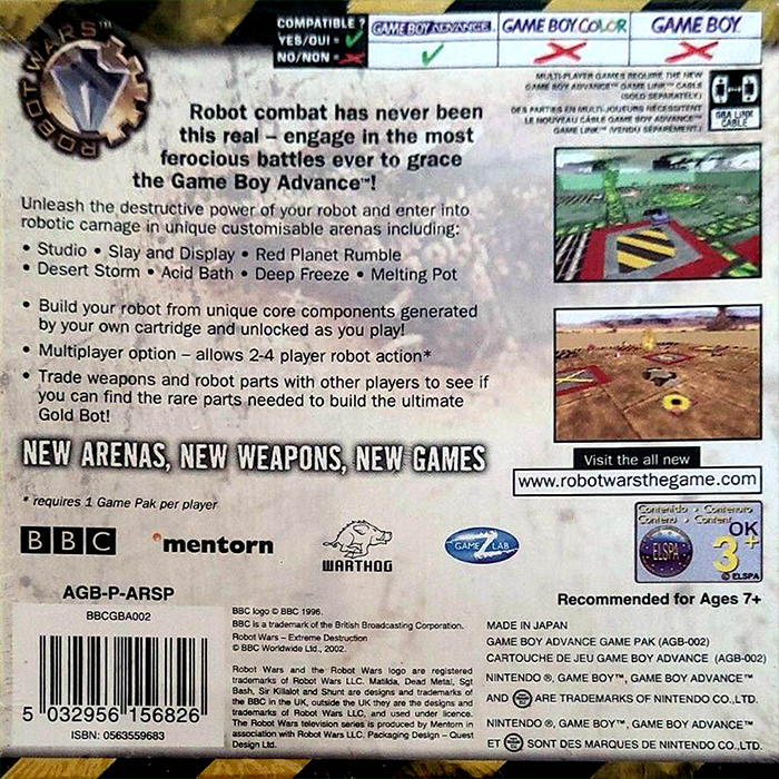 Robot Wars - Extreme Destruction dos